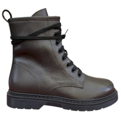 anfibio Genny in pelle marrone
