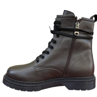 anfibio Genny in pelle marrone