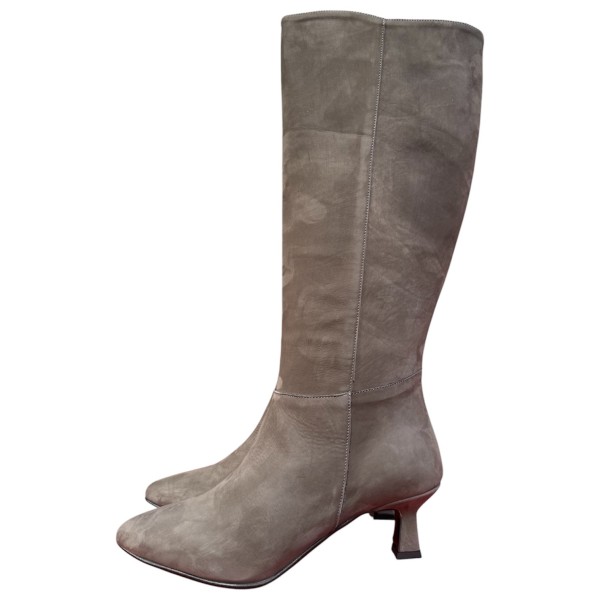 stivale Diana in nabuk taupe