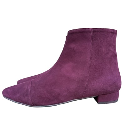 stivaletto Mimy in camoscio Burgundy