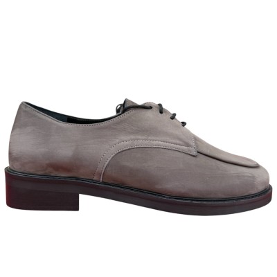 stringata Emy in nabuk taupe