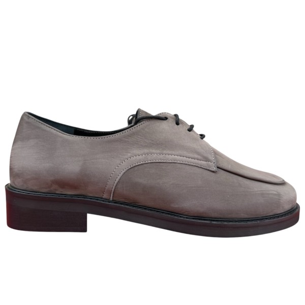 stringata Emy in nabuk taupe