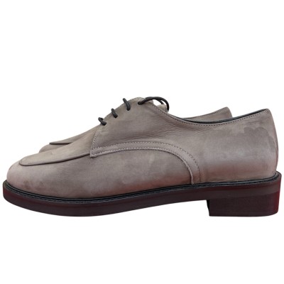 stringata Emy in nabuk taupe