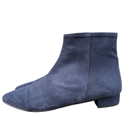 stivaletto Mimy in camoscio blu