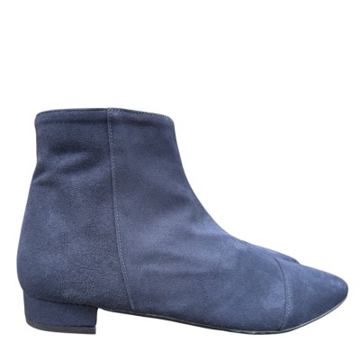 stivaletto Mimy in camoscio blu