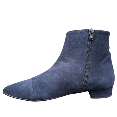 stivaletto Mimy in camoscio blu