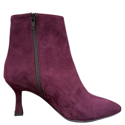 stivaletto ariete in camoscio Burgundy