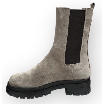 stivaletto Melissa in camoscio taupe