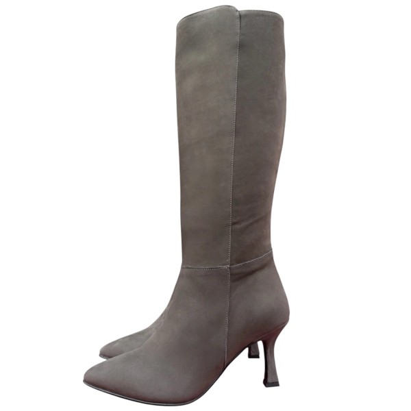 stivale Tommy in nabuk Taupe