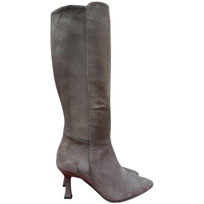 stivale Tommy in nabuk Taupe
