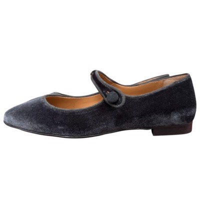 ballerina Chiara in velluto grigio