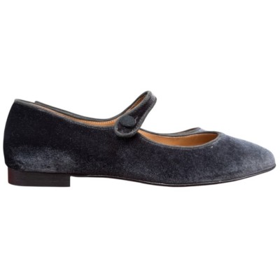 ballerina Chiara in velluto grigio