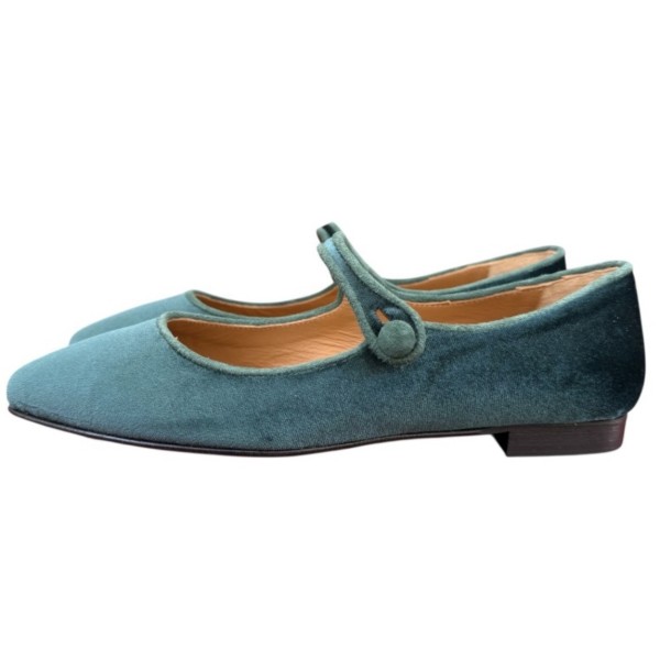 ballerina Chiara in velluto verde