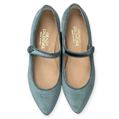 ballerina Chiara in velluto verde