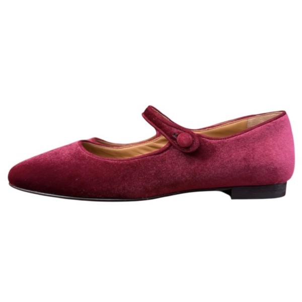 ballerina Chiara in velluto bordeaux