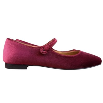 ballerina Chiara in velluto bordeaux