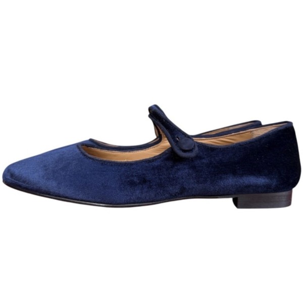 ballerina Chiara in velluto blu