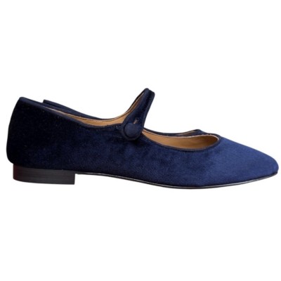 ballerina Chiara in velluto blu