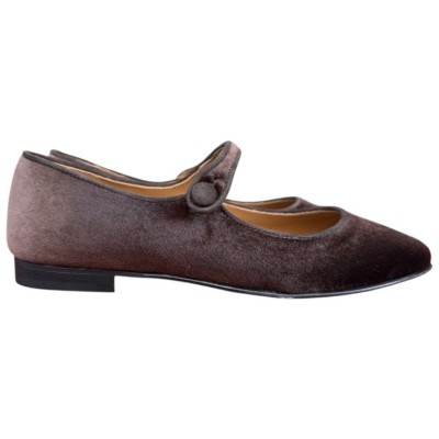 ballerina Chiara in velluto cioccolato