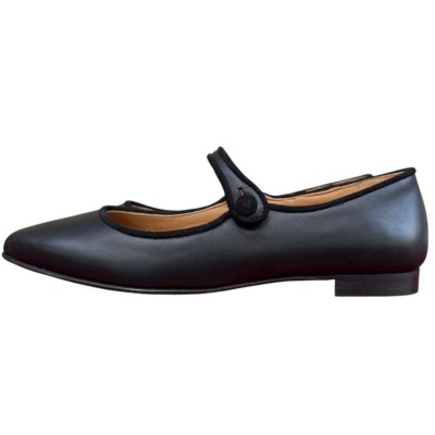 ballerina Chiara in pelle nera