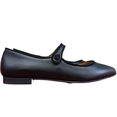 ballerina Chiara in pelle nera
