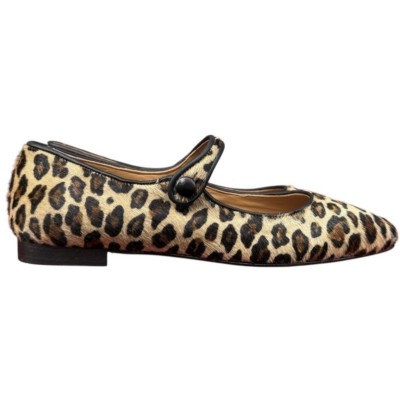 ballerina Chiara in pelle animalier maculato piccolo