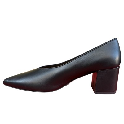 décolleté Gemma in pelle nero
