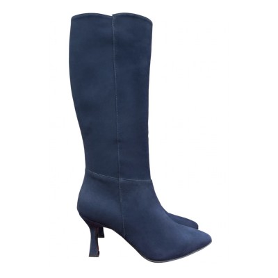 stivale Tommy in camoscio blu