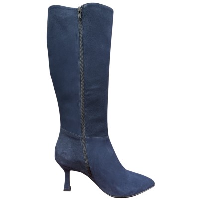 stivale Tommy in camoscio blu