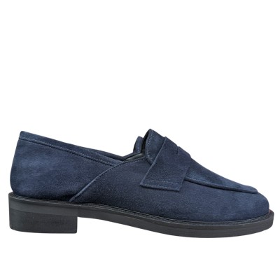 mocassino Benny in camoscio blu