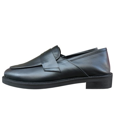 mocassino Benny in pelle nero
