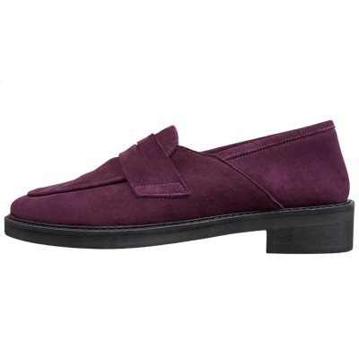 mocassino Benny in camoscio burgundy