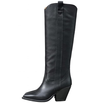 stivale Perla in pelle nero
