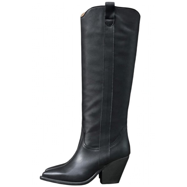 stivale Perla in pelle nero