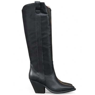 stivale Perla in pelle nero