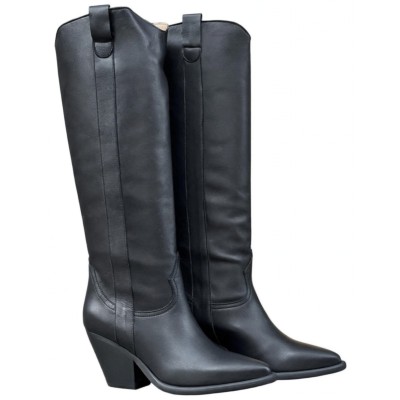 stivale Perla in pelle nero