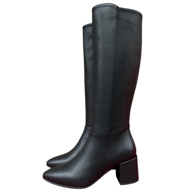 stivale Brenda in pelle nero