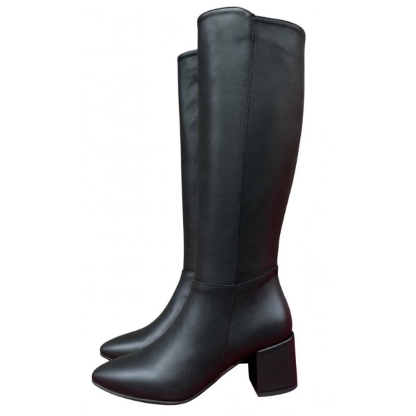 stivale Brenda in pelle nero