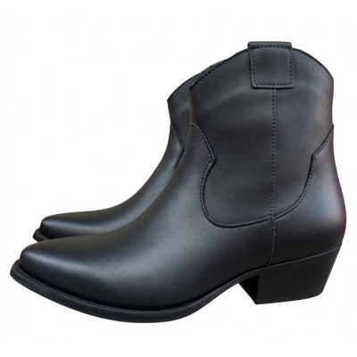 texano Betta in pelle nero