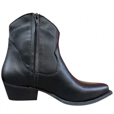 texano Betta in pelle nero
