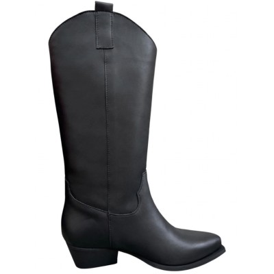 texano Sara in pelle nero