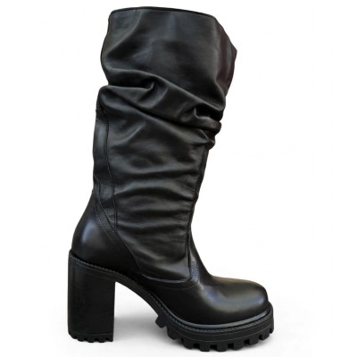 stivale Mulan in pelle nero