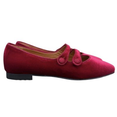 ballerina katia in velluto bordo
