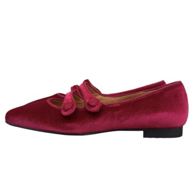 ballerina katia in velluto bordo