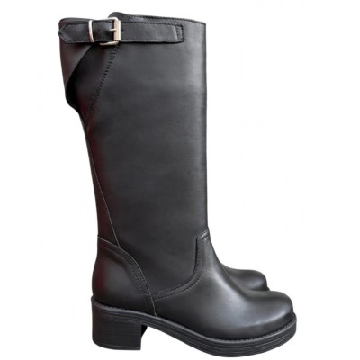 stivale Marta in pelle nero