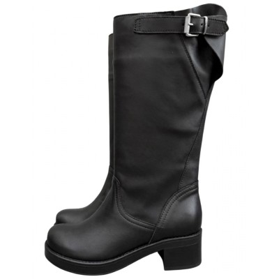 stivale Marta in pelle nero