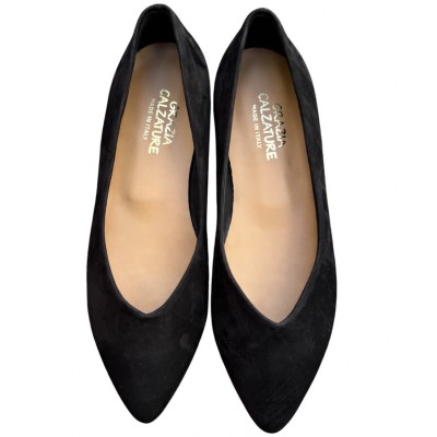 ballerina Vale in nabuk nero