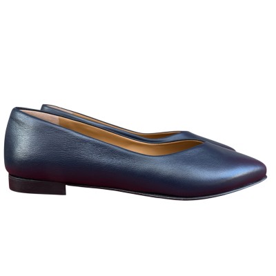 ballerina Vale in pelle blu