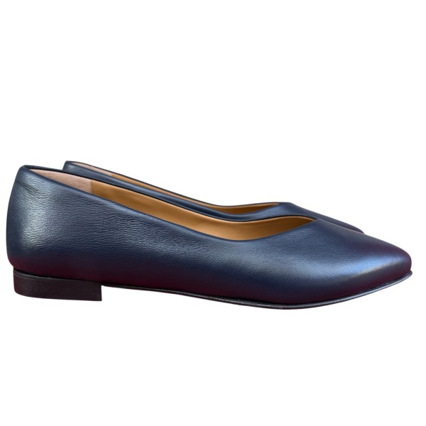 ballerina Vale in pelle blu