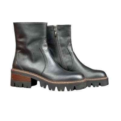 stivaletto Terry in pelle nero